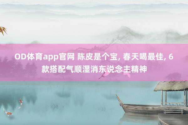 OD体育app官网 陈皮是个宝， 春天喝最佳， 6款搭配气顺湿消东说念主精神